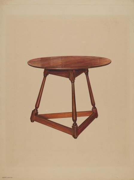 Table, c. 1937. Creator: Harry Eisman.