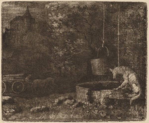 The Wolf and the Well, probably c. 1645/1656. Creator: Allart van Everdingen.