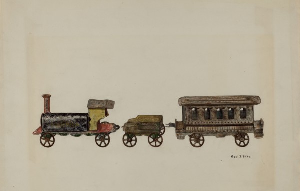 Toy Train, 1935/1942. Creator: George File.