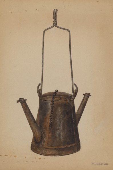 Two Spouted Torch, c. 1942. Creator: William Frank.