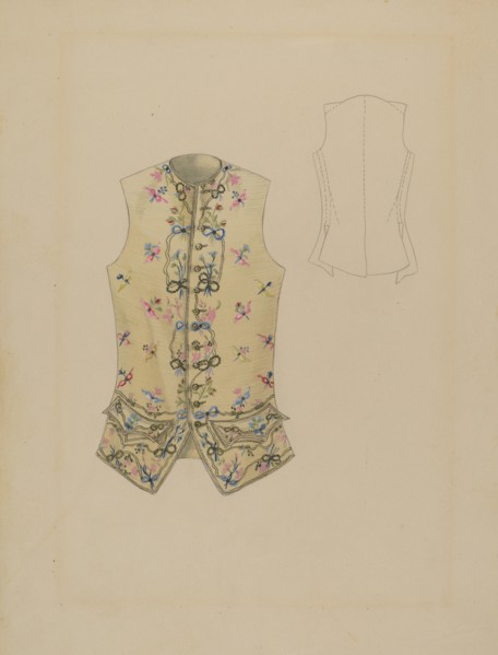 Waistcoat, c. 1936. Creator: Bessie Forman.