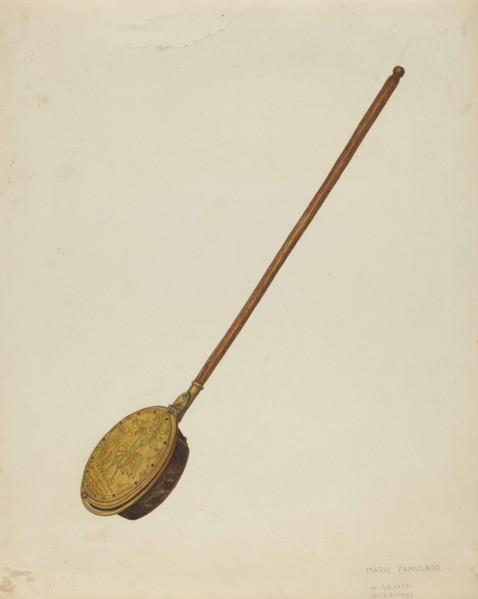 Warming Pan, 1937. Creator: Marie Famularo.