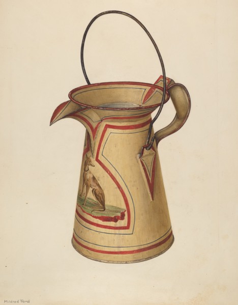 Water Can, c. 1939. Creator: Mildred Ford.