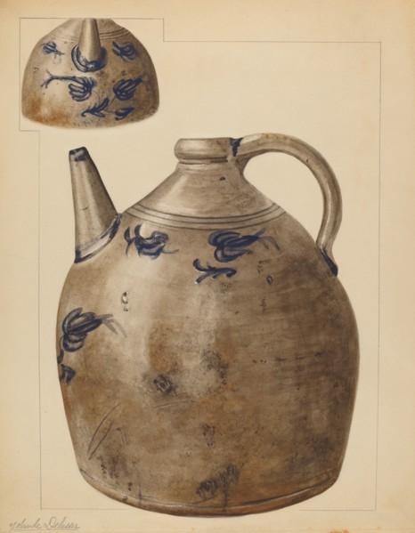 Water Jug, c. 1937. Creator: Yolande Delasser.