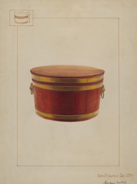 Wine Cooler with Cover, c. 1937. Creator: Samuel Fineman.
