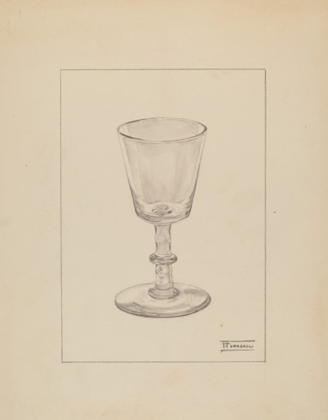 Wine Glass, c. 1936. Creator: Frank Fumagalli.