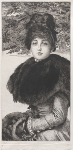 A Winter's Walk, 1880. Creator: James Tissot.
