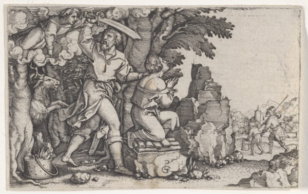 Abraham's Sacrifice, from The Story of Abraham. Creator: Georg Pencz.