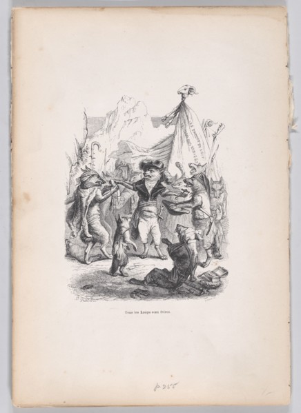 All of the wolves are brothers from Scenes from the Private and Public Life of Anim..., ca. 1837-47. Creator: Pierre Francois Godard.