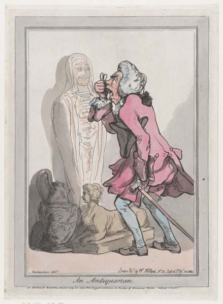 An Antiquarian, October 23, 1789. Creator: Frederick George Byron.