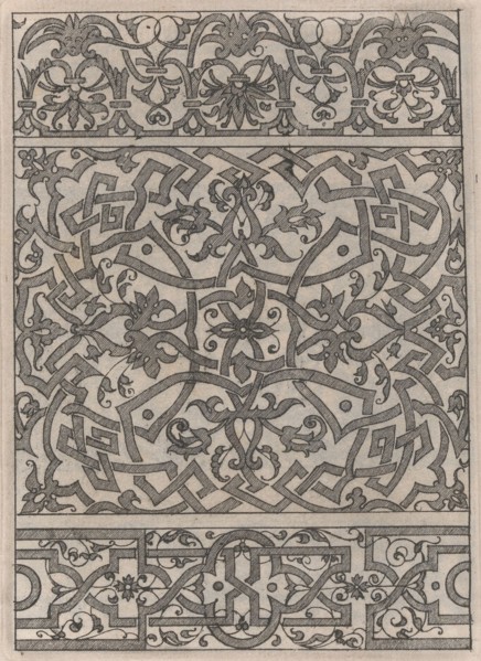 Copies after the 'Livre contenant passement de moresques' (plate 14), 19th century (?). Creator: Jacques Androuet Du Cerceau.
