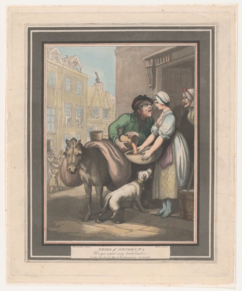 Cries of London, No. 4: Do You Want Any Brickdust?, February 20, 1799. Creator: Henri Merke.