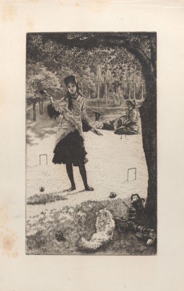 Croquet, 1878. Creator: James Tissot.