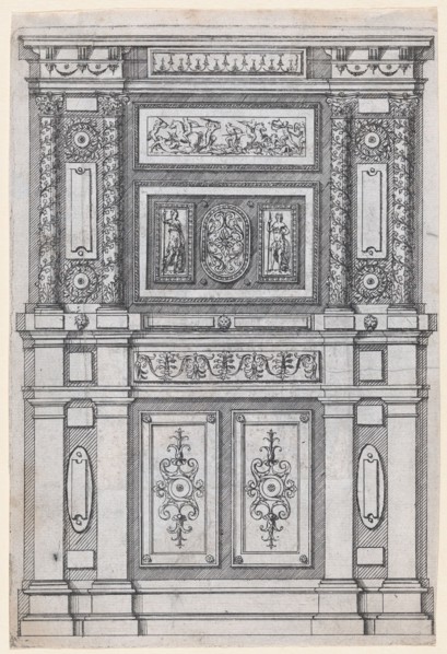 Furniture Design, 1530-85. Creator: Jacques Androuet Du Cerceau.