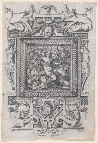 Furniture Design, 1565-70. Creator: Jacques Androuet Du Cerceau.