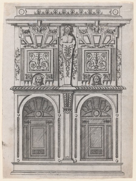 Furniture Design, 1565-70. Creator: Jacques Androuet Du Cerceau.