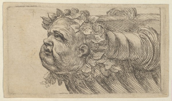 Head of a Child on the Bow of a Ship, from Divers Masques, ca. 1635-45. Creator: Francois Chauveau.