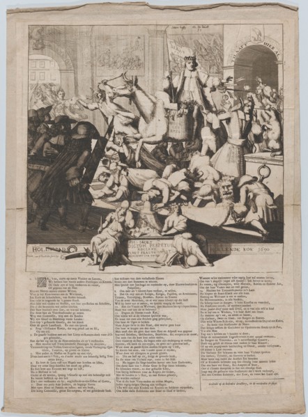 Hollands Hollende Koe (Holland’s Running Cow), 1690. Creator: Gaspar Bouttats.