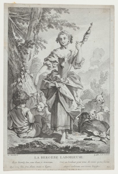 La Bergère Laborieuse, 18th century. Creator: Jean Michel Liotard.