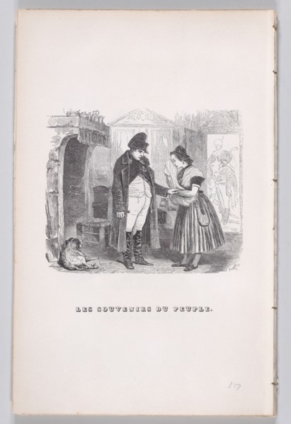 Memories of the People from The Complete Works of Béranger, 1836. Creators: Jean Ignace Isidore Gerard, Lacoste.
