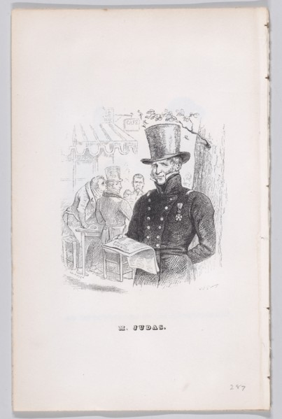 Mr. Judas from The Complete Works of Béranger, 1836. Creator: Theodore Maurisset.