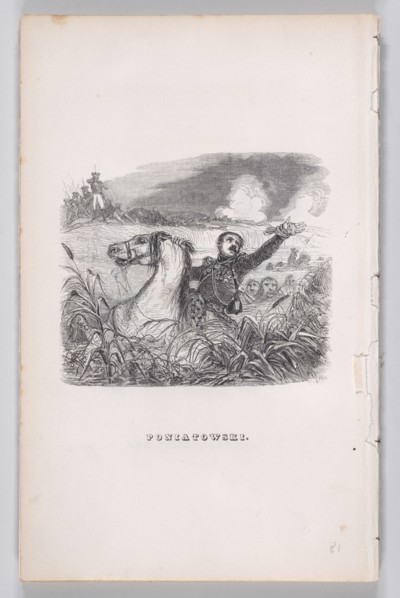 Poniatowski from The Complete Works of Béranger, 1836. Creator: Auguste Raffet.