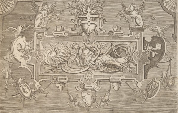 Targhe ed altri ornati di varie e capricciose invenzioni (Cartouches and other ornaments o..., 1773. Creator: Unknown.