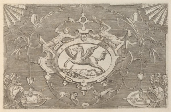 Targhe ed altri ornati di varie e capricciose invenzioni (Cartouches and other ornaments o..., 1773. Creator: Unknown.