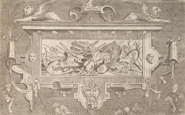 Targhe ed altri ornati di varie e capricciose invenzioni (Cartouches and other ornaments o..., 1773. Creator: Unknown.