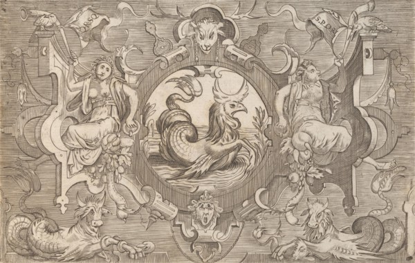Targhe ed altri ornati di varie e capricciose invenzioni (Cartouches and other ornaments o..., 1773. Creator: Unknown.