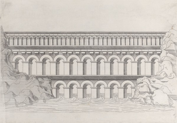 The Bridge of the Gal (Gard), 1545. Creator: Jacques Androuet Du Cerceau.