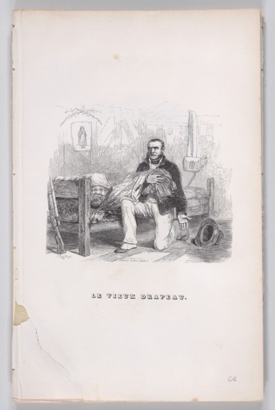 The Old Flag from The Complete Works of Béranger, 1836. Creators: Auguste Raffet, Lacoste, Eugène Guillaumot.