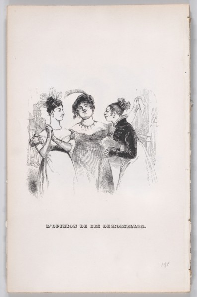 The Opinion of these Ladies from The Complete Works of Béranger, 1836. Creator: Jean Ignace Isidore Gerard.