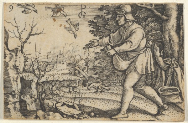The Parable of the Sower, from The Story of Christ, 1534-35. Creator: Georg Pencz.
