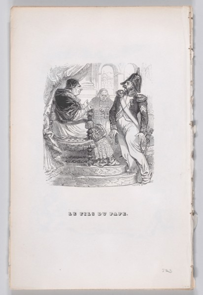 The Son of the Pope from The Complete Works of Béranger, 1836. Creator: H Designe.