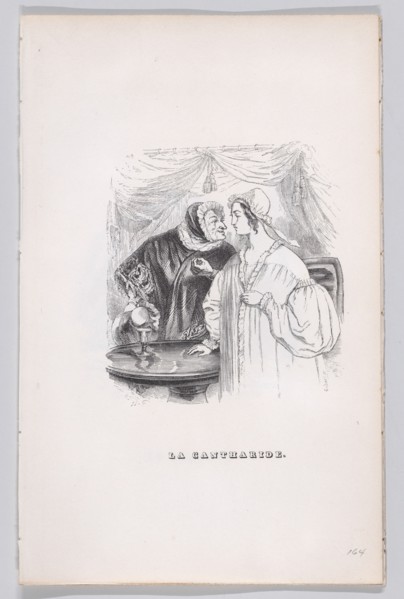 The Spanish Fly from The Complete Works of Béranger, 1836. Creator: Pierre Francois Godard.