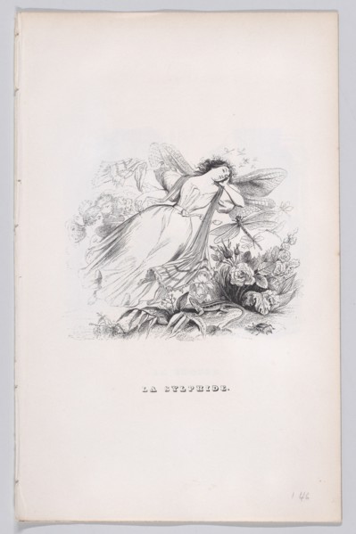 The Sylph from The Complete Works of Béranger, 1836. Creator: Jean Ignace Isidore Gerard.