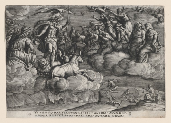 The Triumph of Eternity on Death, from The Triumph of Petrarch. Creator: Georg Pencz.