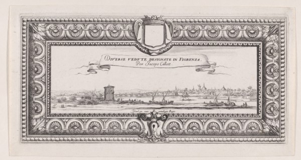 Title Page Designed for the Sale of the Series of Paysages Gravés pour Jean de Médicis..., ca. 1618. Creators: Francois Collignon, Israel Silvestre.