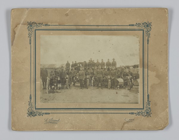 Photograph of integrated American Expeditionary Forces in France, 1917-1919. Creator: L. Biaud.