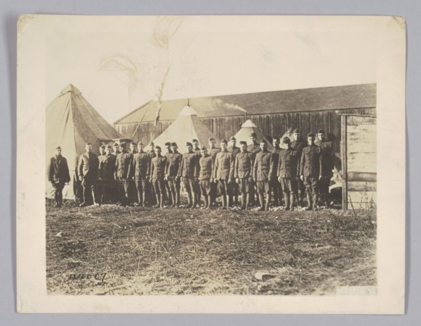 Photograph of World War I soldiers, 1918. Creator: Unknown.