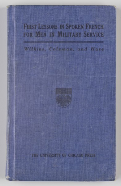 First Lessons in Spoken French for Men in Military Service, 1917. Creator: Unknown.