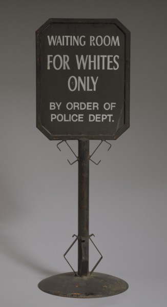 Sign from segregated railroad station, ca. 1930s. Creator: Unknown.