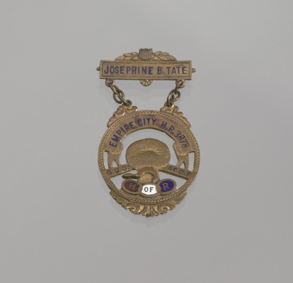 Member badge for the House of Ruth belonging to Josephine B. Tate, 20th century. Creator: Unknown.