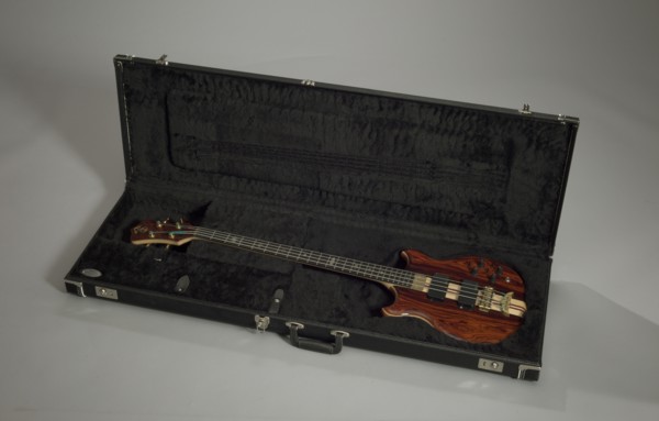 Stanley Clarke Signature Standard 4 String Bass and case owned by Stanley Clarke, late 20th century. Creators: Gotoh Gut Co., Alembic Inc., G&G Quality Case Co..