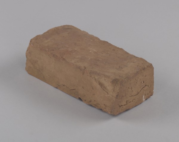 Building brick from Spelman College's Upton Hall, ca. 1905. Creator: Unknown.