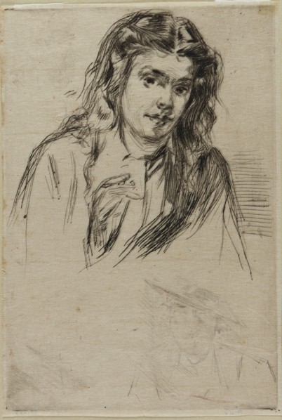 Fumette's Bent Head, 1859. Creator: James Abbott McNeill Whistler.