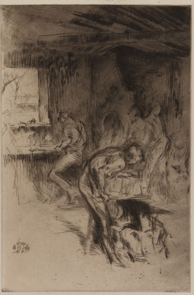 The Little Forge, Liverpool, 1875. Creator: James Abbott McNeill Whistler.