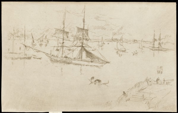 Lagoon-Noon, 1879-1880. Creator: James Abbott McNeill Whistler.