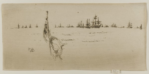 Dipping the Flag, 1887. Creator: James Abbott McNeill Whistler.